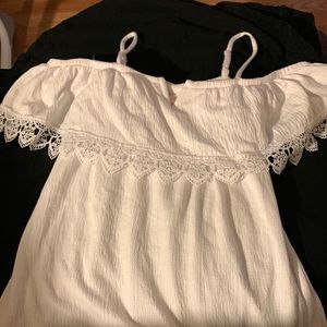 No Boundaries Juniors Knit Crochet Peasants Small